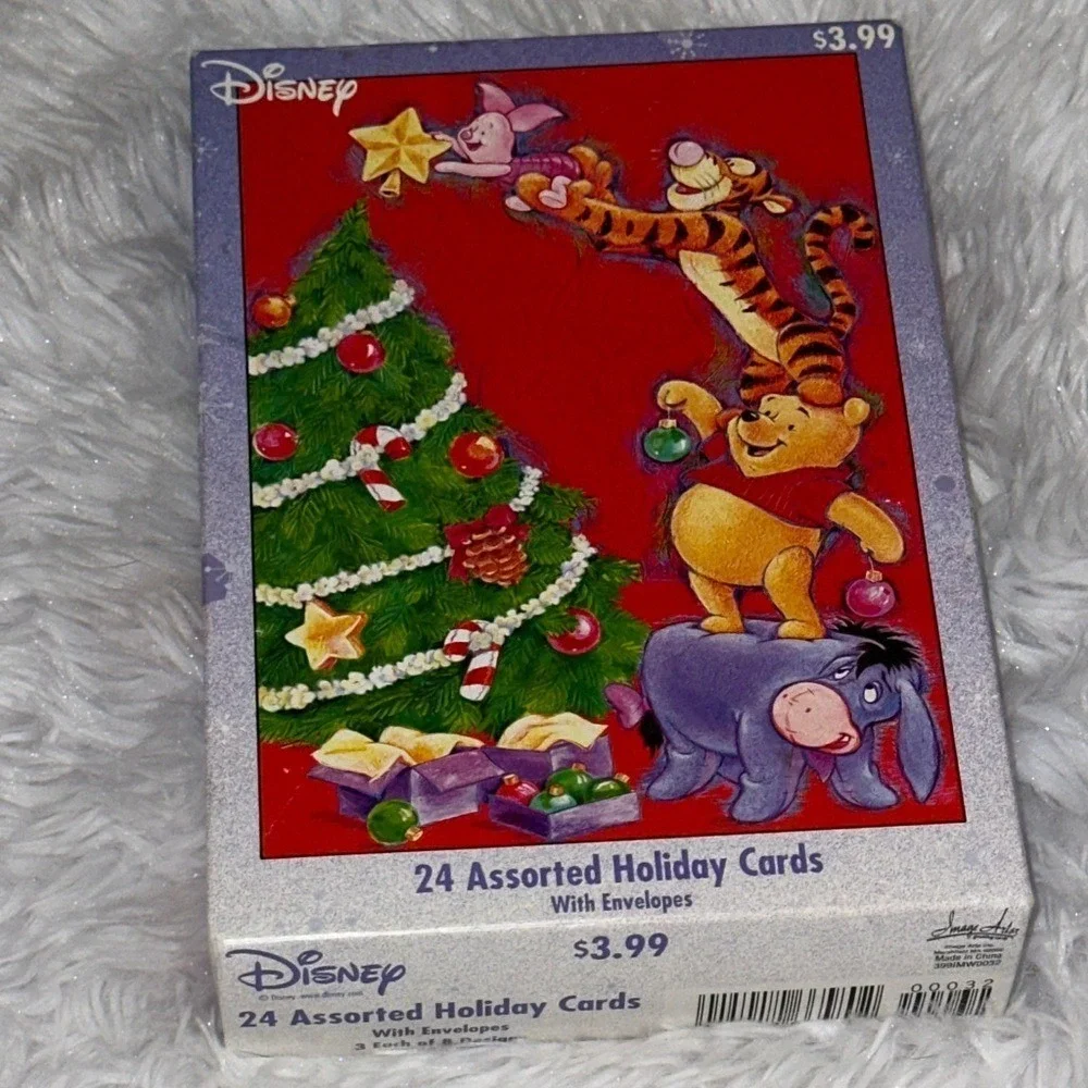 Disney Winnie the Pooh Boxed Holiday Christmas Cards 24ct Image Arts 399IMW0032
